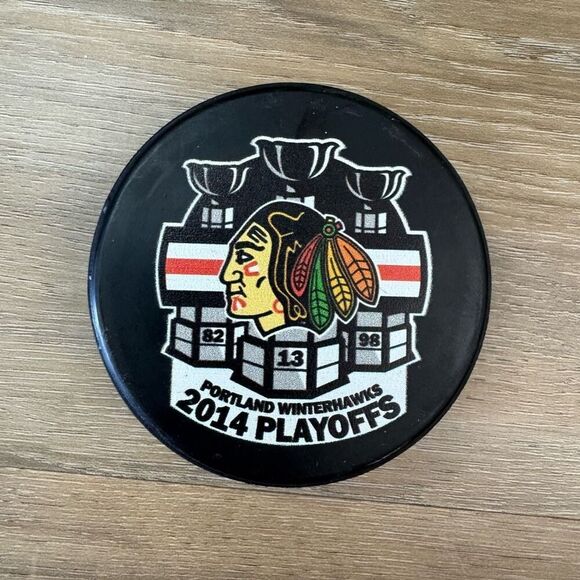 Portland Waterhawks Hockey Puck 2014 Playoffs Official Game WHL Western League - Picture 1 of 5
